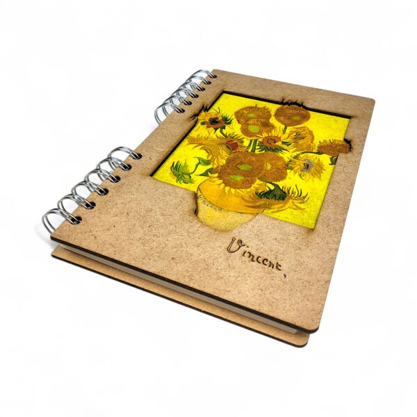Zonnebloemen van Gogh - Notitieboek – KOMONI - Afbeelding 3