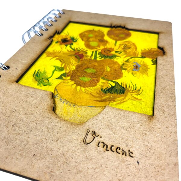 Zonnebloemen van Gogh - Notitieboek – KOMONI - Afbeelding 2