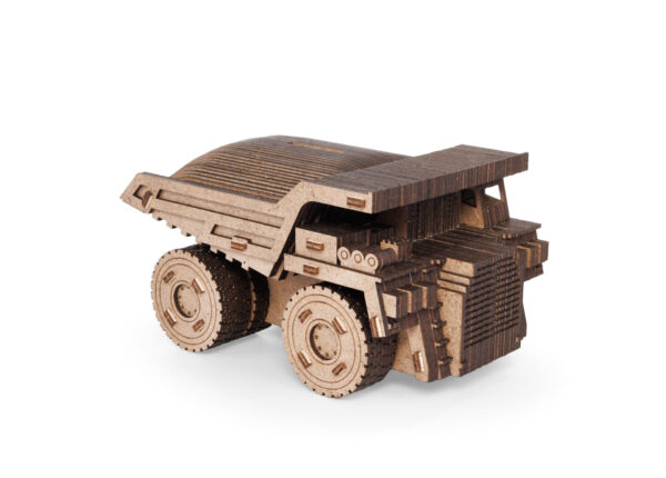 Eco Wood Art (EWA) 3D Houten Bouwset Spaarpot, Dump Truck, 4158, 16,5x10,4x8,5cm - Afbeelding 2