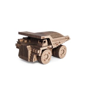 Eco Wood Art (EWA) 3D Houten Bouwset Spaarpot, Dump Truck, 4158, 16,5x10,4x8,5cm