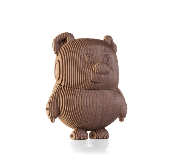Eco Wood Art (EWA) 3D Houten Bouwset Spaarpot, Winnie the Pooh, 4172, 10,3x11x21,5cm
