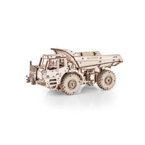 Eco Wood Art (EWA) 3D Houten Bouwset, Dumptruck-earthmover, 4226, 10,3x11x21,5cm