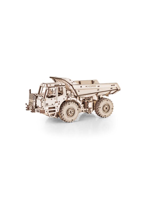 Eco Wood Art (EWA) 3D Houten Bouwset, Dumptruck-earthmover, 4226, 10,3x11x21,5cm