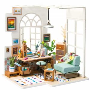 Robotime DIY huisje, Soho-Time, DGM01, 12x22x17,5cm
