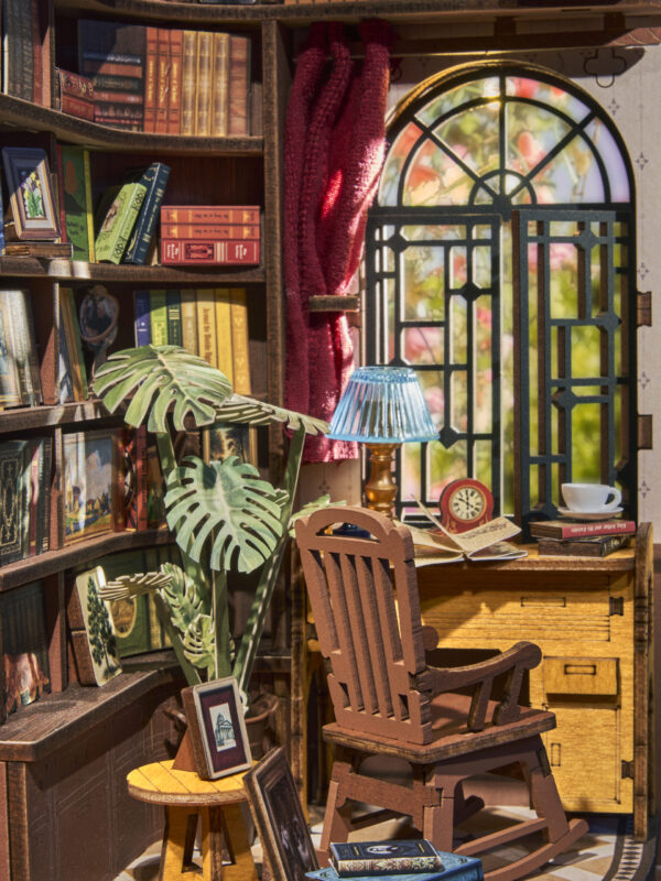 Robotime, DIY Book Nook, Silent Corner Study, TGE02, 11,8x11,8x24,9cm - Afbeelding 7