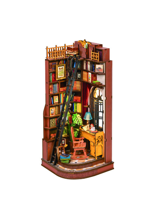 Robotime, DIY Book Nook, Silent Corner Study, TGE02, 11,8x11,8x24,9cm