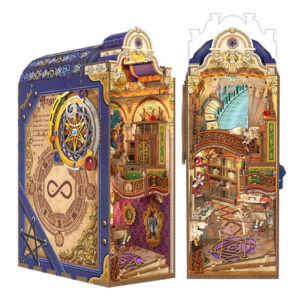 DIY Book Nook Boekensteun Magical Library, Tone-Cheer, TQ134, 18,2x10,7x28,3cm