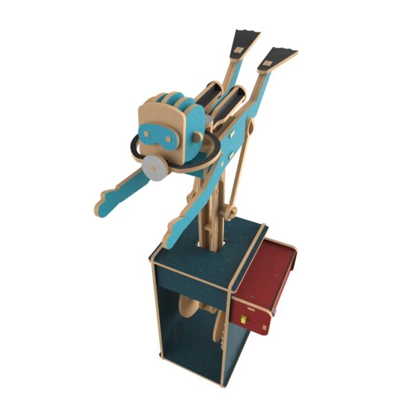Ilo Build 3D Mechanische Houten Modelbouw Diver, 0219,19,5x12x27,5cm - Afbeelding 2