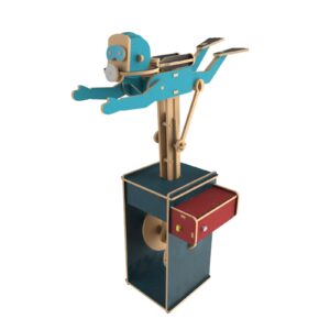 Ilo Build 3D Mechanische Houten Modelbouw Diver, 0219,19,5x12x27,5cm