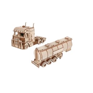 3D Houten modelbouw, Truck Road King, 3236 + Tank Semitrailer for Truck ''Road King'', 410