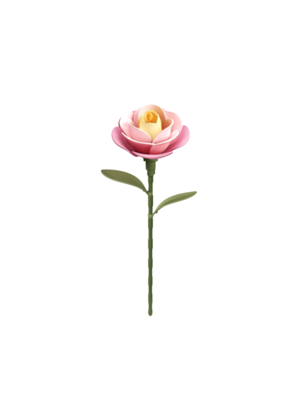 Robotime, DIY 3D Puzzel Pink Camellia, AD011, 7x9x34,5cm