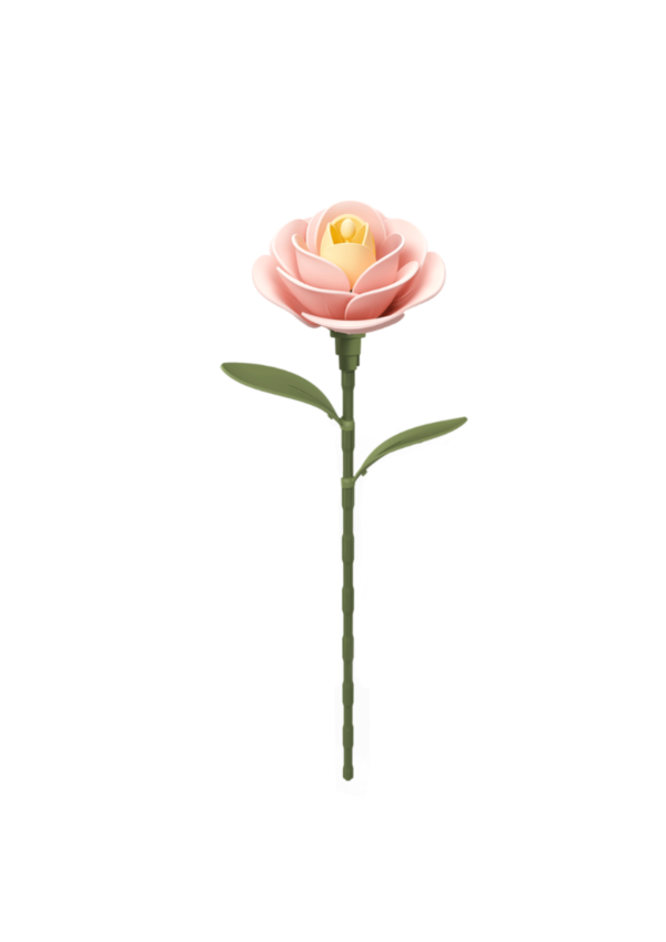 Robotime, DIY 3D Puzzel Light Pink Camellia, AD012, 7x9x34,5cm