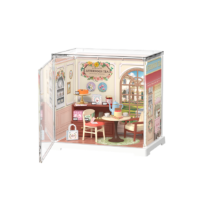 Robotime, DIY Huisje Super Honey Tea Lounge, DWS02B, 15,7x10,9x14,7cm