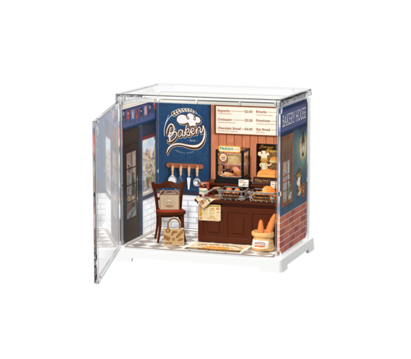 Robotime, DIY Huisje Buter Bakery House, DWS03B, 15,7x10,9x14,7cm