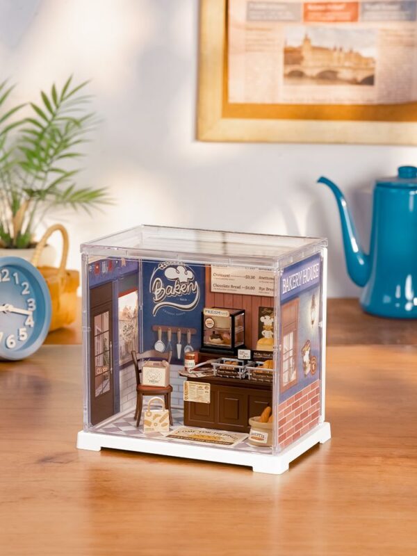 Robotime, DIY Huisje Buter Bakery House, DWS03B, 15,7x10,9x14,7cm - Afbeelding 3
