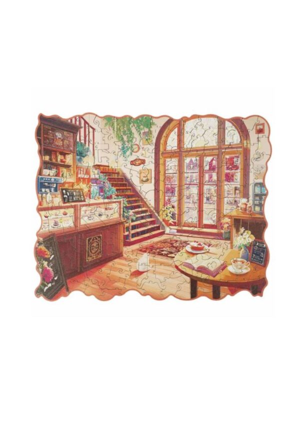 Houten Legpuzzel, Rowood, Cozy Winter Café TA006 29,2 x 23,3