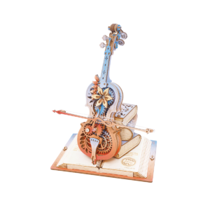 Robotime, Muziekdoos, DIY 3D Houten Puzzel, Magic Cello Symphony of Gorgeous Dreams, AMK63M, 20,5x18,5x23,5cm