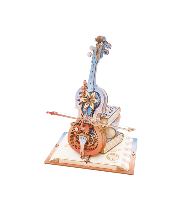Robotime, Muziekdoos, DIY 3D Houten Puzzel, Magic Cello Symphony of Gorgeous Dreams, AMK63M, 20,5x18,5x23,5cm