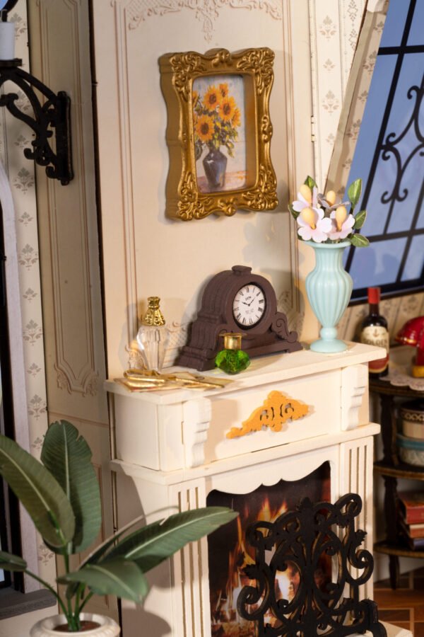 Robotime, Catherine's Living Room, DIY Miniatuurhuis, DG175, 21,2x18,5x17,8 cm - Afbeelding 3