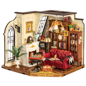 Robotime, Catherine's Living Room, DIY Miniatuurhuis, DG175, 21,2x18,5x17,8 cm