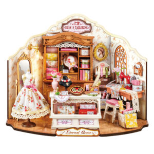 Robotime, DIY Miniatuurhuis, Elsa's Tailoring, DG178, 23,8x16,5x17,5 cm