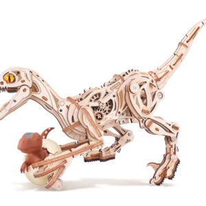 Robotime, DIY 3D Modelbouwpakket Velociraptor Dinosaurus, LD01, 41,5x10,5x21cm