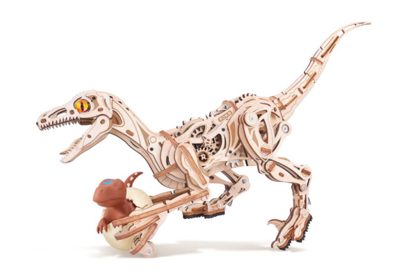 Robotime, DIY 3D Modelbouwpakket Velociraptor Dinosaurus, LD01, 41,5x10,5x21cm