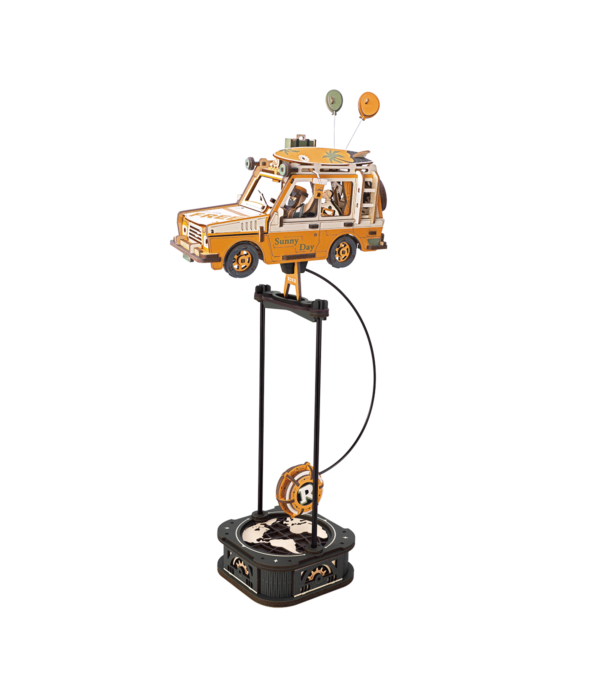 Robotime, 3D Houten Puzzel, Road Tripper, DIY Pendulum, MCD03, 16,9,5x37,5cm