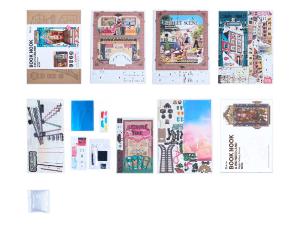 Robotime, DIY Book Nook, Street Scene, TGB13, 22,8x13x25,3cm - Afbeelding 2