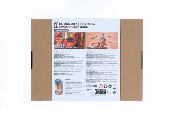 Robotime, DIY Book Nook, Street Scene, TGB13, 22,8x13x25,3cm - Afbeelding 3