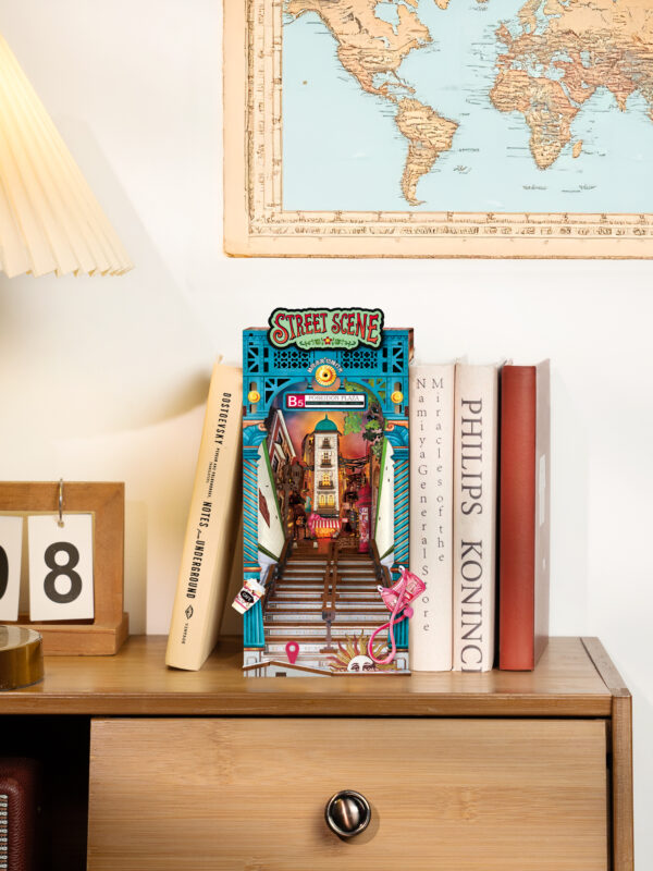 Robotime, DIY Book Nook, Street Scene, TGB13, 22,8x13x25,3cm - Afbeelding 8