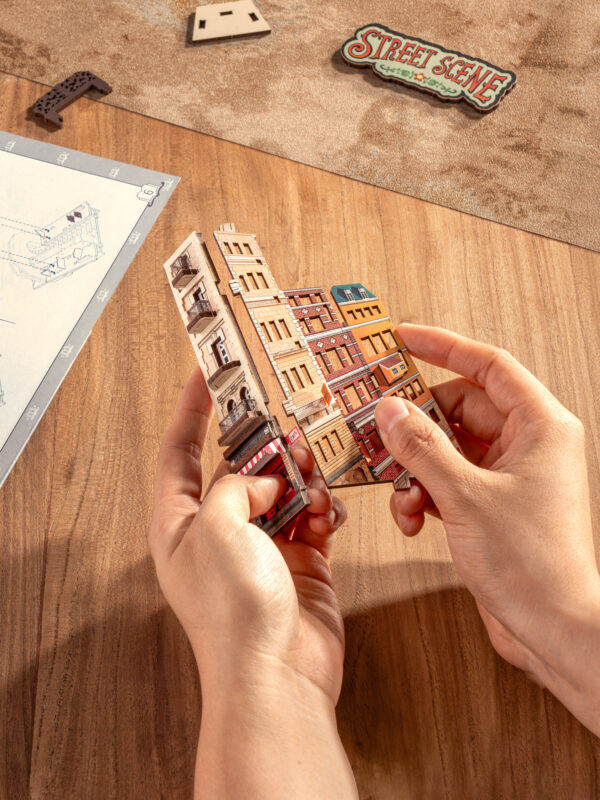 Robotime, DIY Book Nook, Street Scene, TGB13, 22,8x13x25,3cm - Afbeelding 10