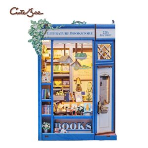Cutebee, 3D Booknook, Literature Bookstore, BJAA203,11,5x10x17cm