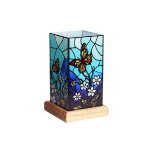 LED verlichting, Vlinder op houten voet, Art Light, 25011BF, 10x10x16,5cm,