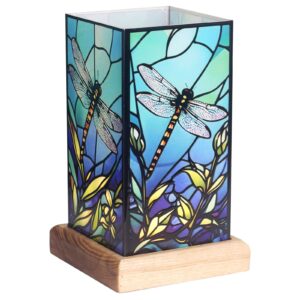 LED verlichting, Libelle op houten voet, Art Light, 25011DF, 10x10x16cm