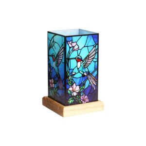 LED verlichting, Kolibrie op houten voet, Art Light, 25011HB, 10x10x16cm