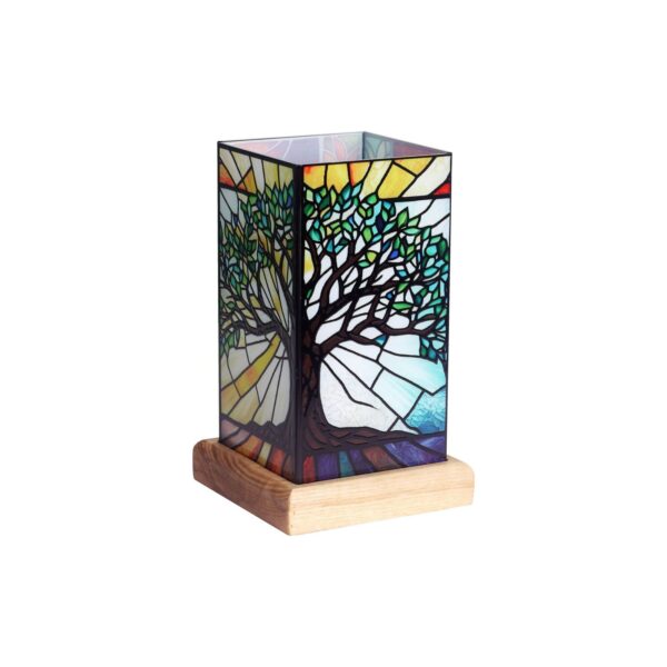 LED verlichting, Levensboom op houten voet, Art Light, 25011TL, 10x10x16,5cm