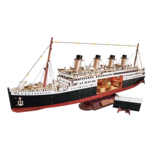 Robotime, 3D Houten Puzzel, 1912 Eternal Atlantic Voyager, TGL02, 49,5x8,5,3x18,4cm