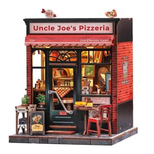 Cutebee,DIY Huisje, Uncle Joe's Pizzeria, CWGC210,15,5x16,x19,5cm