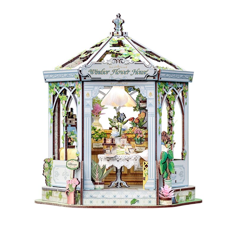 Cutebee, DIY Huisje, Winsors Flower House, GHGC401, 19,1x17,6x21,5cm