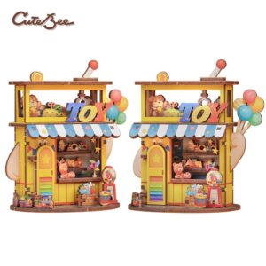 Cutebee, 3D Houten Puzzel, Talebox Corner-Toy Store, CWGA110, 9x6,4x10cm