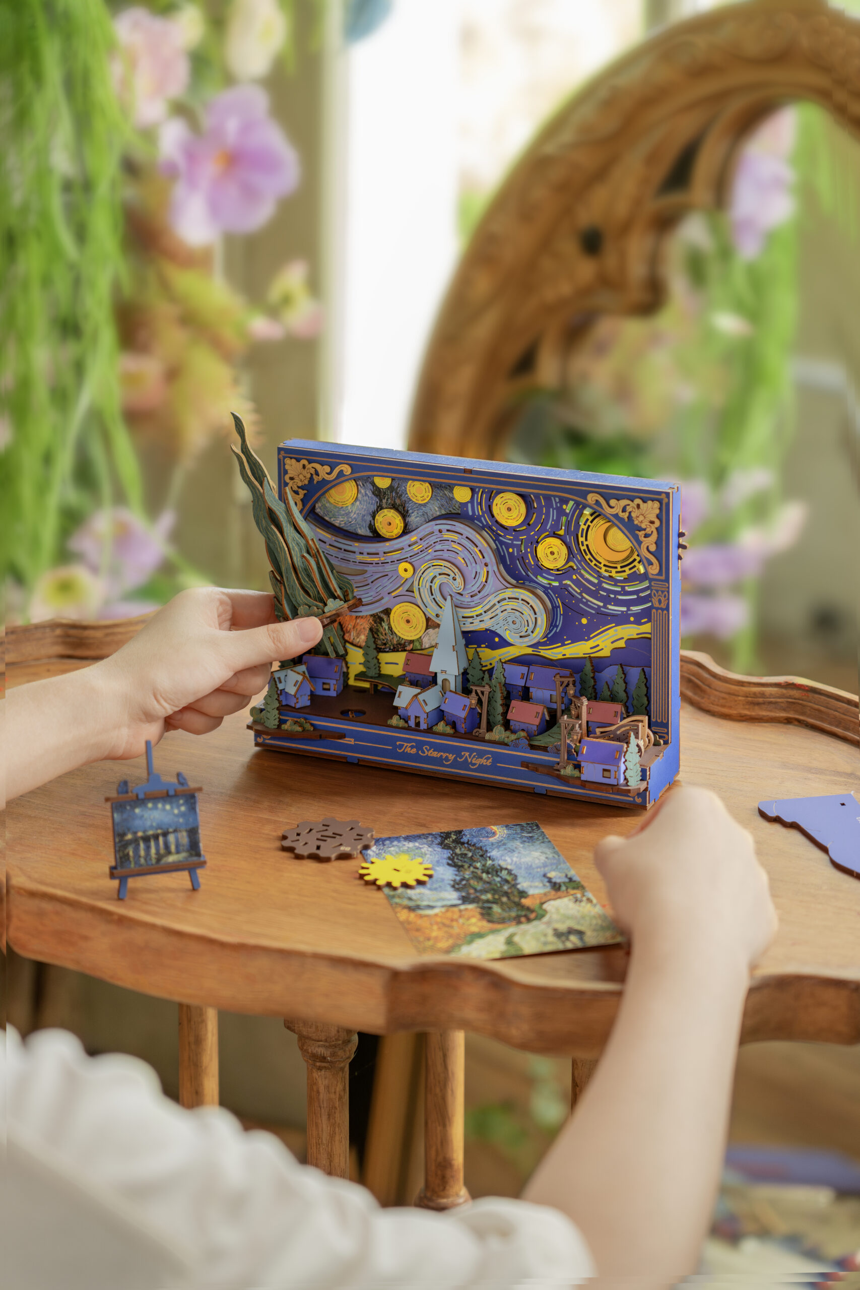 Robotime, DIY Miniatuurhuis, the Starry night, TH003, 22,0x7,5x15,5 cm - Afbeelding 2