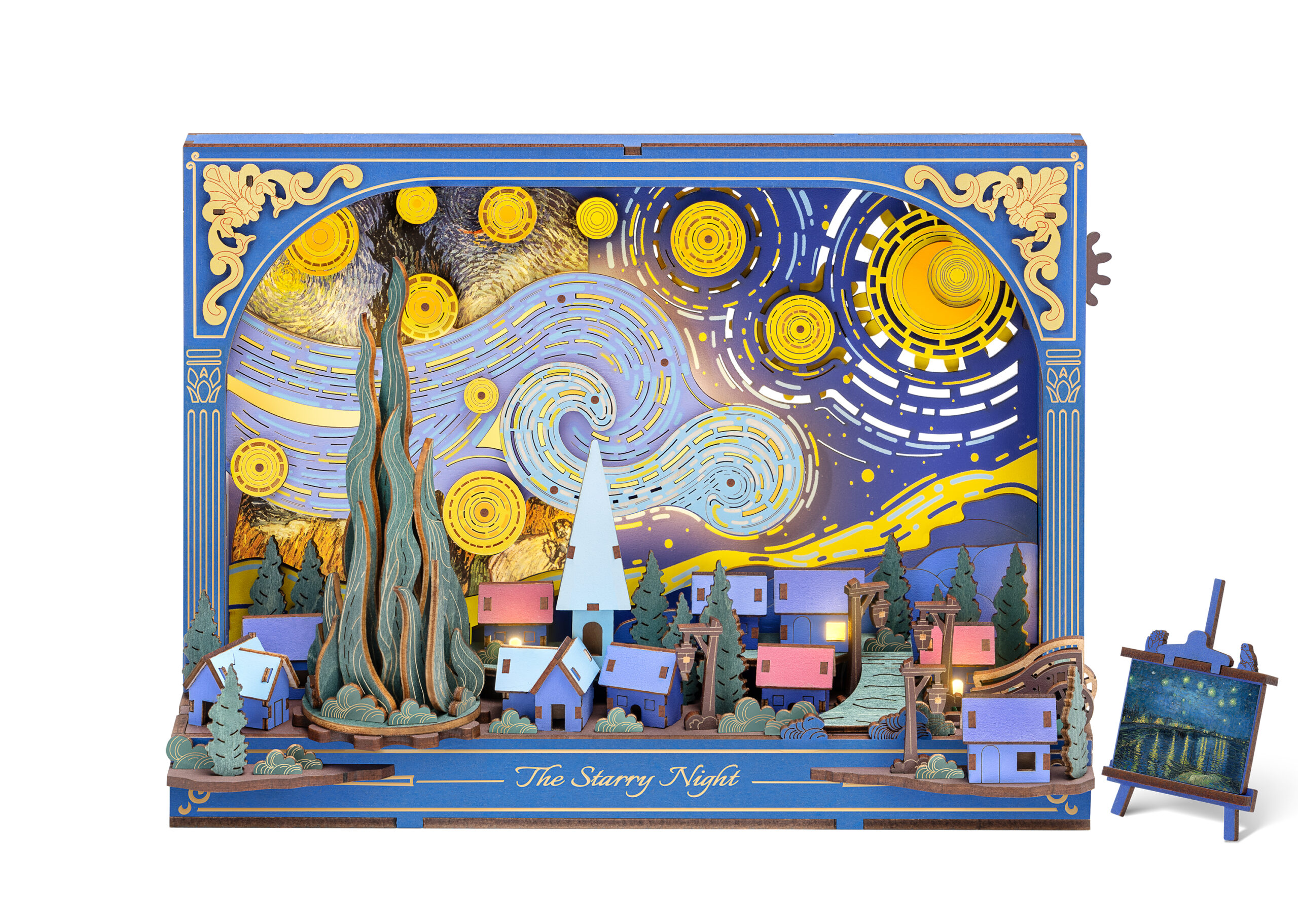 Robotime, DIY Miniatuurhuis, the Starry night, TH003, 22,0x7,5x15,5 cm