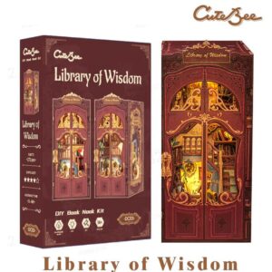 Cutebee, DIY Booknook, Library of Wisdom, DC03, 18x11x23cm