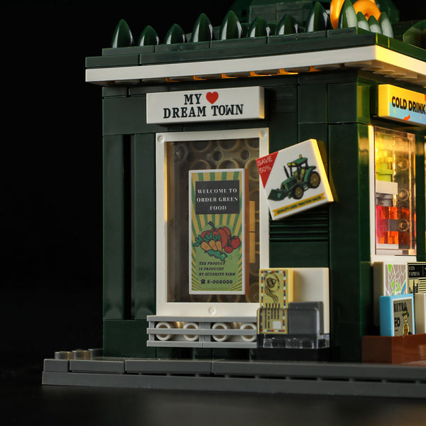 Lumibricks, 3D Modelbouw, Newsstand, F9023, 19,7x14,5x14,8 cm 15001 - Afbeelding 7