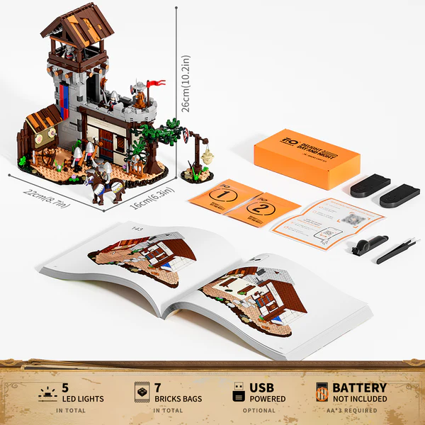 Lumibricks, 3D Modelbouw, Training Ground, F9048, 22 x 16 x 26 cm - Afbeelding 7