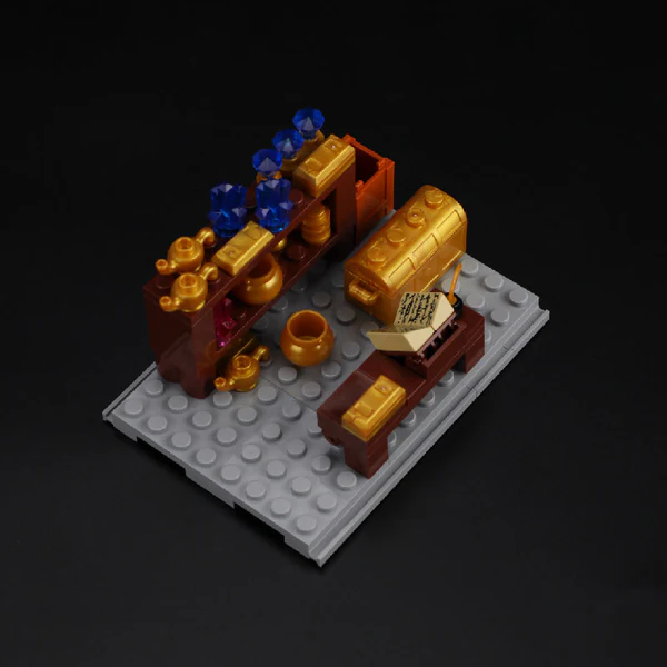 Lumibricks, 3D Modelbouw, Castle Treasury, L9105, 36,5 x 34,4 x 53,2 cm - Afbeelding 9