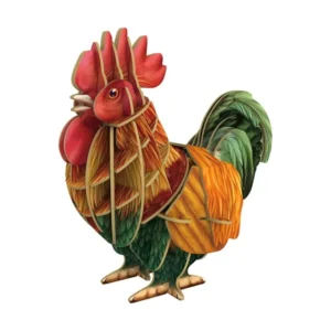 MakeBug, 3D Modelbouw, Rooster/Haan, MB-D-0015, 9x6x9cm