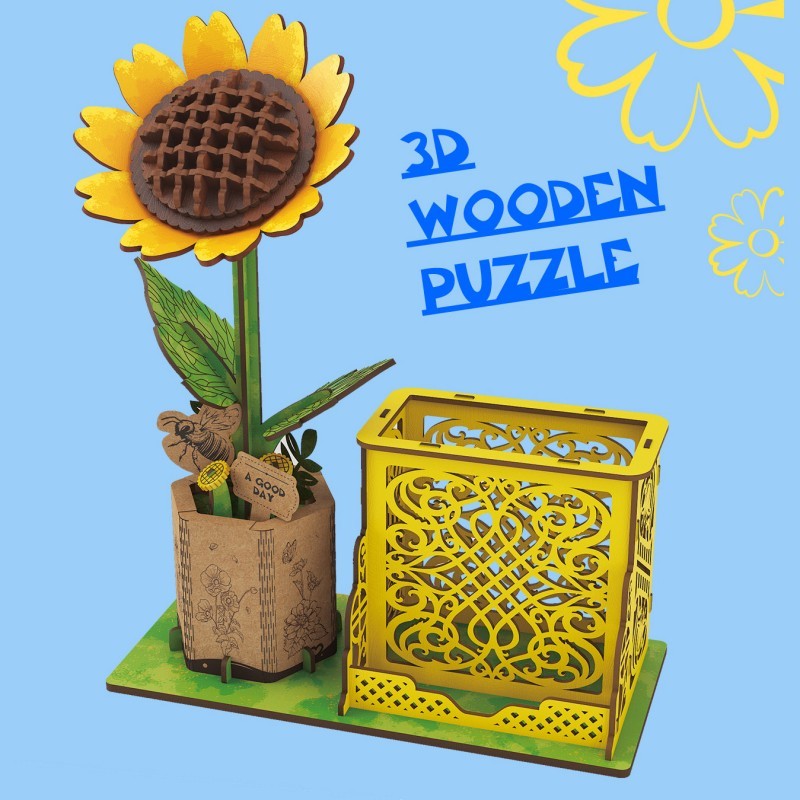 Inspirebox, 3D Flower, Zonnebloem, BE011928, 9x18,2x20,8