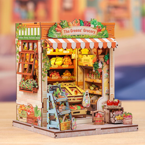 Cutebee, 3D DIY huisje, The Green Grocery, CWGC213, 16,2x15,8x20,6cm - Afbeelding 4